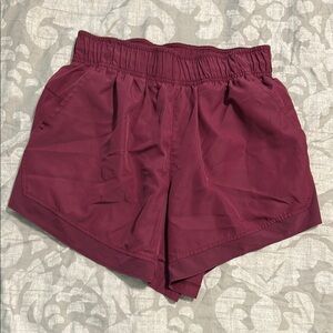 Women's Burgundy workout Shorts